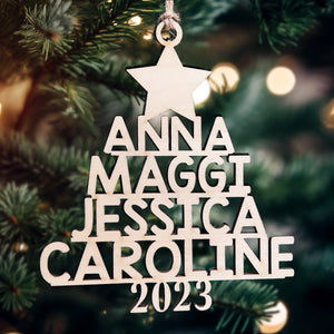 Family Christmas Tree - Family Personalized Custom Ornament