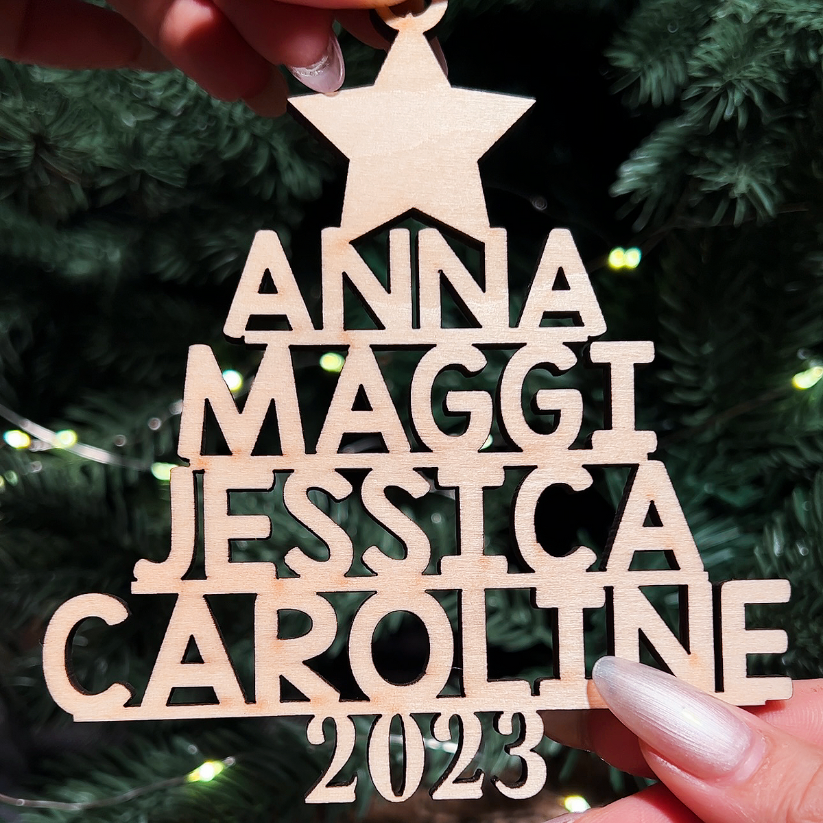 Family Christmas Tree - Family Personalized Custom Ornament