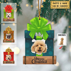 Personalized Custom Shaped Wooden Ornament Gift For Pet Lover