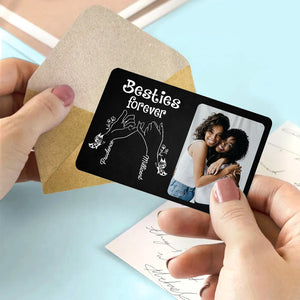 A sister is a god's way Personalized Metal Wallet Card