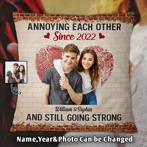 Annoying Each Other And Still Going Strong Personalized Couple Pillow